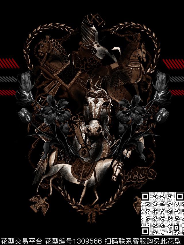 定位花格子动物数码印花华亿平台下载（图片编号: 1309566） - 瓦栏（Walan）