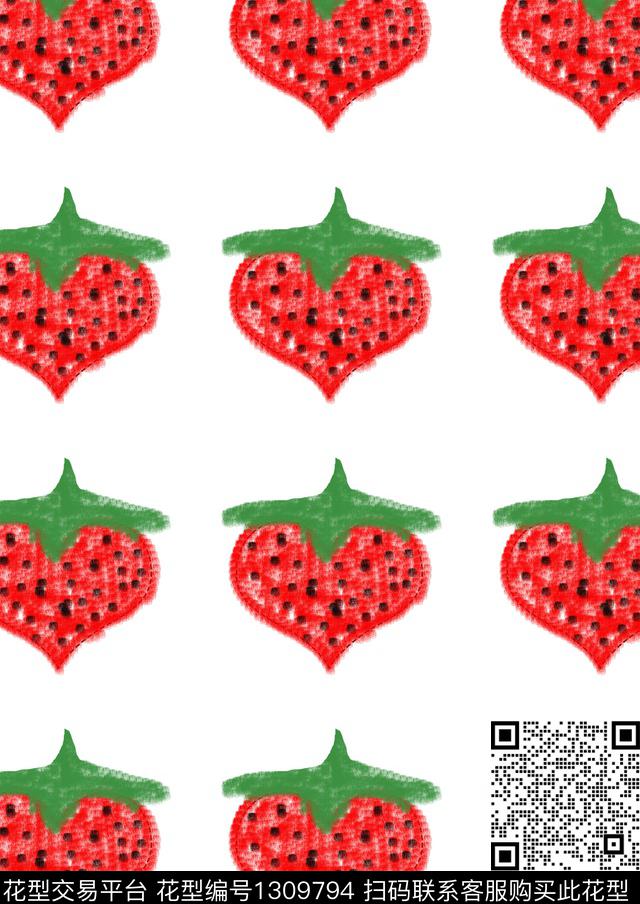 颜色连衣裙爱心数码印花华亿平台下载（图片编号: 1309794） - 瓦栏（Walan）