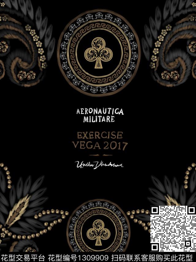 定位花卷草大牌风数码印花华亿平台下载（图片编号: 1309909） - 瓦栏（Walan）