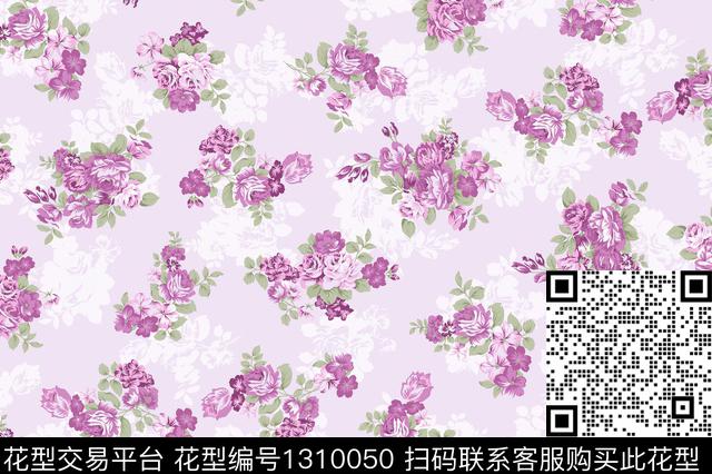 简约女装满版散花传统印花华亿平台下载（图片编号: 1310050） - 瓦栏（Walan）