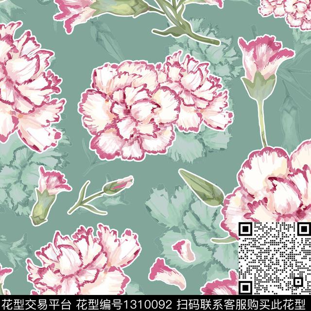 女装底纹满版散花数码印花华亿平台下载（图片编号: 1310092） - 瓦栏（Walan）