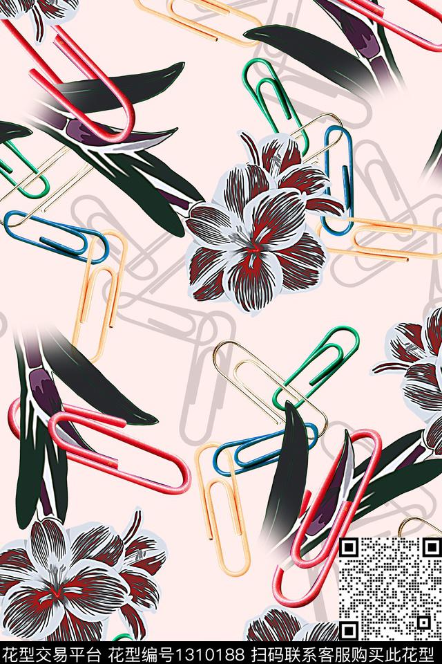 植物风格化花卉春夏风格数码印花华亿平台下载（图片编号: 1310188） - 瓦栏（Walan）