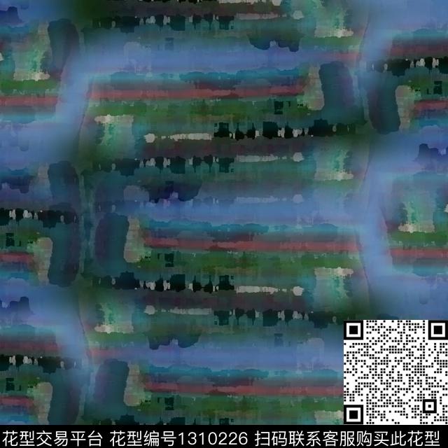 几何抽象条纹图案数码印花华亿平台下载（图片编号: 1310226） - 瓦栏（Walan）