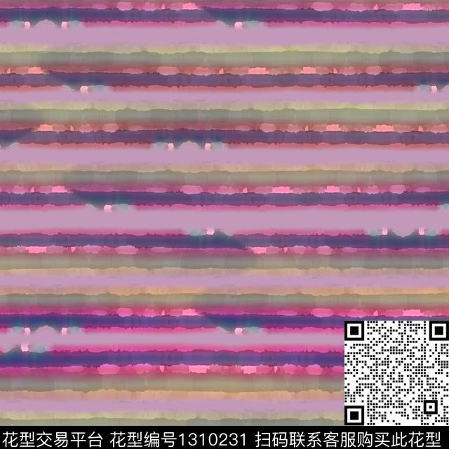 几何抽象条纹图案数码印花华亿平台下载（图片编号: 1310231） - 瓦栏（Walan）