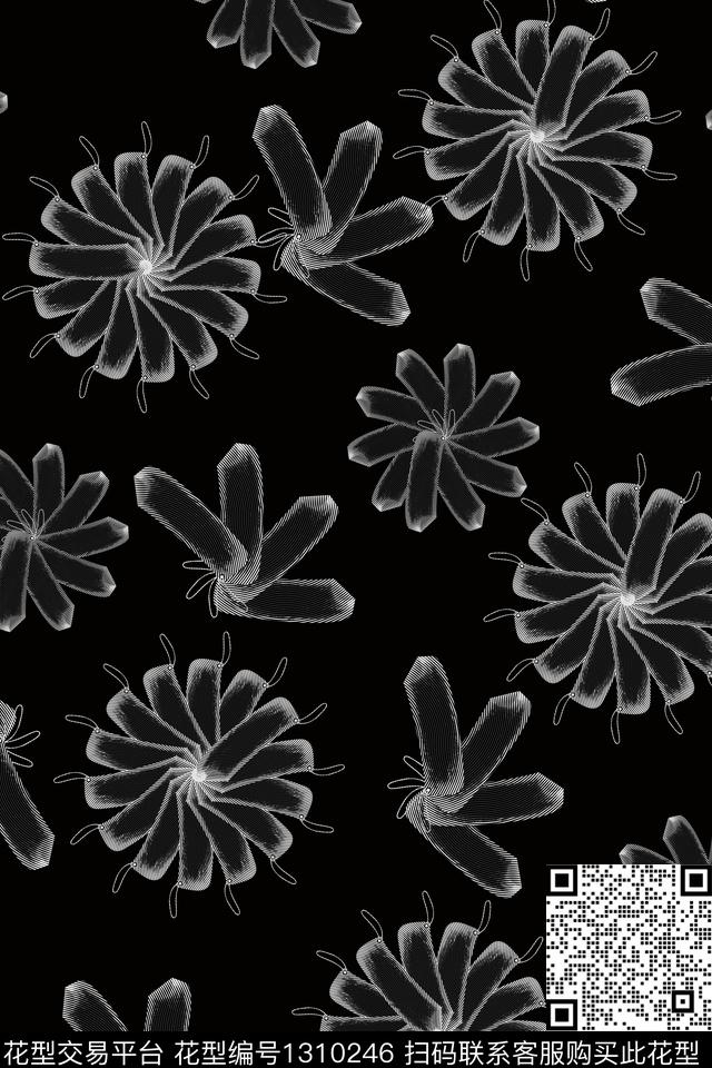 简约小清新春夏华亿平台数码印花华亿平台下载（图片编号: 1310246） - 瓦栏（Walan）