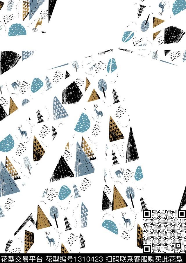 时尚几何文艺传统印花华亿平台下载（图片编号: 1310423） - 瓦栏（Walan）