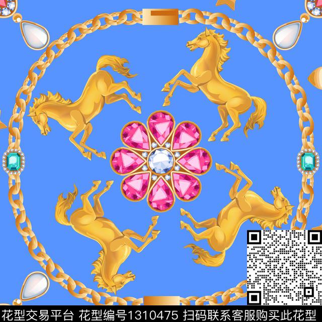 方巾丝巾定位花欧式定位花数码印花华亿平台下载（图片编号: 1310475） - 瓦栏（Walan）