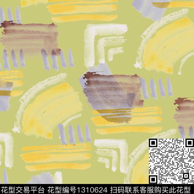 纸印花水彩几何传统印花华亿平台下载（图片编号: 1310624） - 瓦栏（Walan）