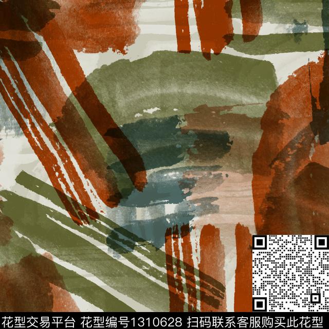 水彩纸印花几何数码印花华亿平台下载（图片编号: 1310628） - 瓦栏（Walan）