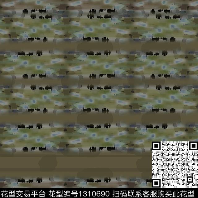 抽象条纹图案男装休闲花卉数码印花华亿平台下载（图片编号: 1310690） - 瓦栏（Walan）