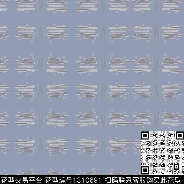 男装休闲花卉手绘线条笔触条纹图案数码印花华亿平台下载（图片编号: 1310691） - 瓦栏（Walan）