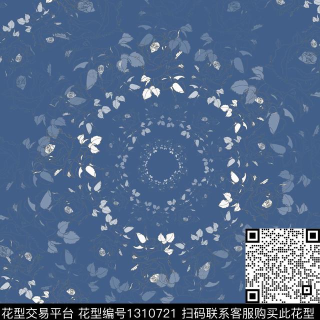 小碎花玫瑰花语圆圈与波点数码印花华亿平台下载（图片编号: 1310721） - 瓦栏（Walan）