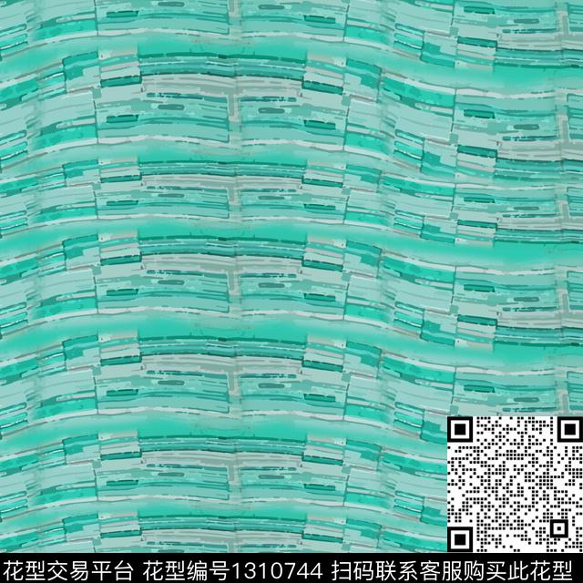 几何抽象条纹图案数码印花华亿平台下载（图片编号: 1310744） - 瓦栏（Walan）