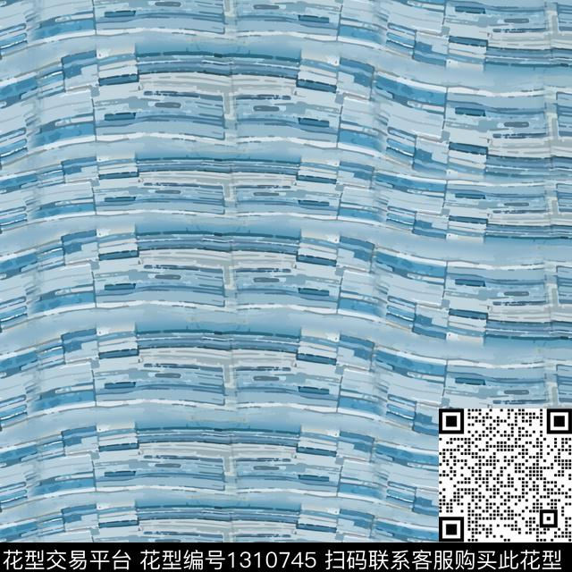 几何抽象条纹图案数码印花华亿平台下载（图片编号: 1310745） - 瓦栏（Walan）