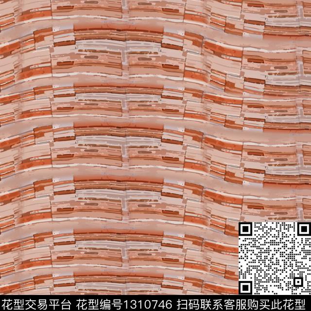 几何抽象条纹图案数码印花华亿平台下载（图片编号: 1310746） - 瓦栏（Walan）