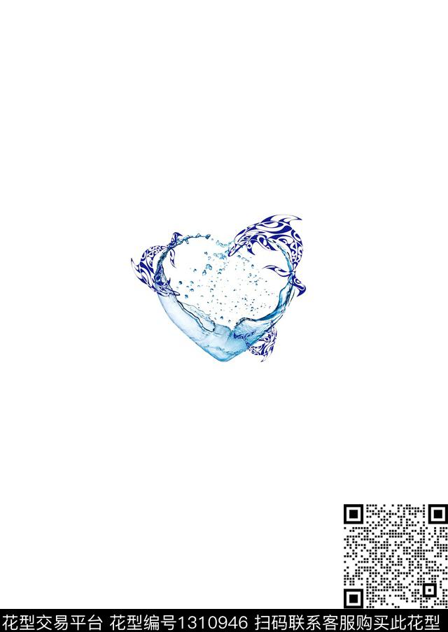 胸前独幅动物大牌风数码印花华亿平台下载（图片编号: 1310946） - 瓦栏（Walan）