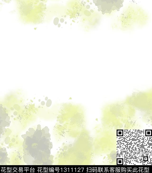 绘画花卉抽象数码印花华亿平台下载（图片编号: 1311127） - 瓦栏（Walan）