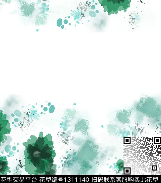 绘画花卉抽象数码印花华亿平台下载（图片编号: 1311140） - 瓦栏（Walan）