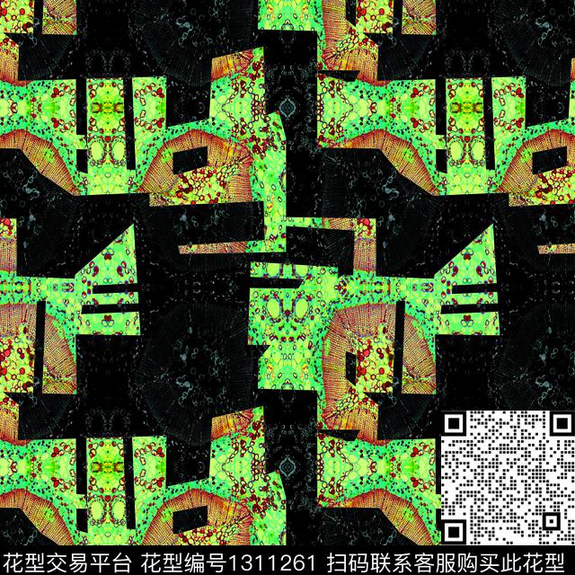 肌理纸印花男装满版花数码印花华亿平台下载（图片编号: 1311261） - 瓦栏（Walan）