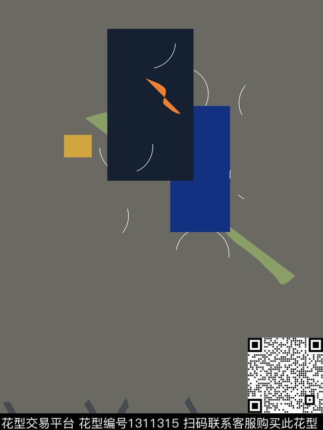 定位花文艺大牌风传统印花华亿平台下载（图片编号: 1311315） - 瓦栏（Walan）