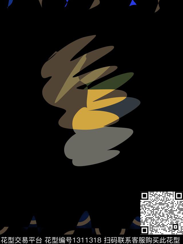 定位花文艺大牌风传统印花华亿平台下载（图片编号: 1311318） - 瓦栏（Walan）