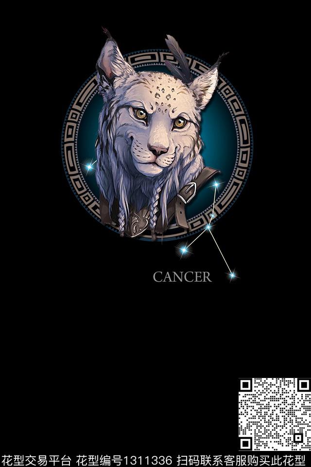 字母几何豹子数码印花华亿平台下载（图片编号: 1311336） - 瓦栏（Walan）