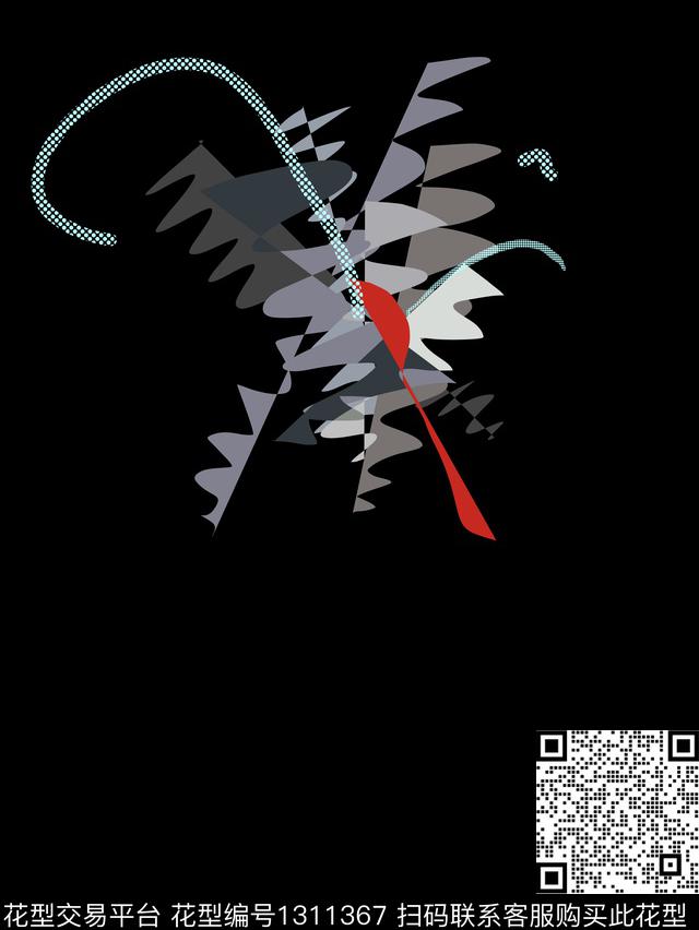 男装定位花插画大牌风传统印花华亿平台下载（图片编号: 1311367） - 瓦栏（Walan）