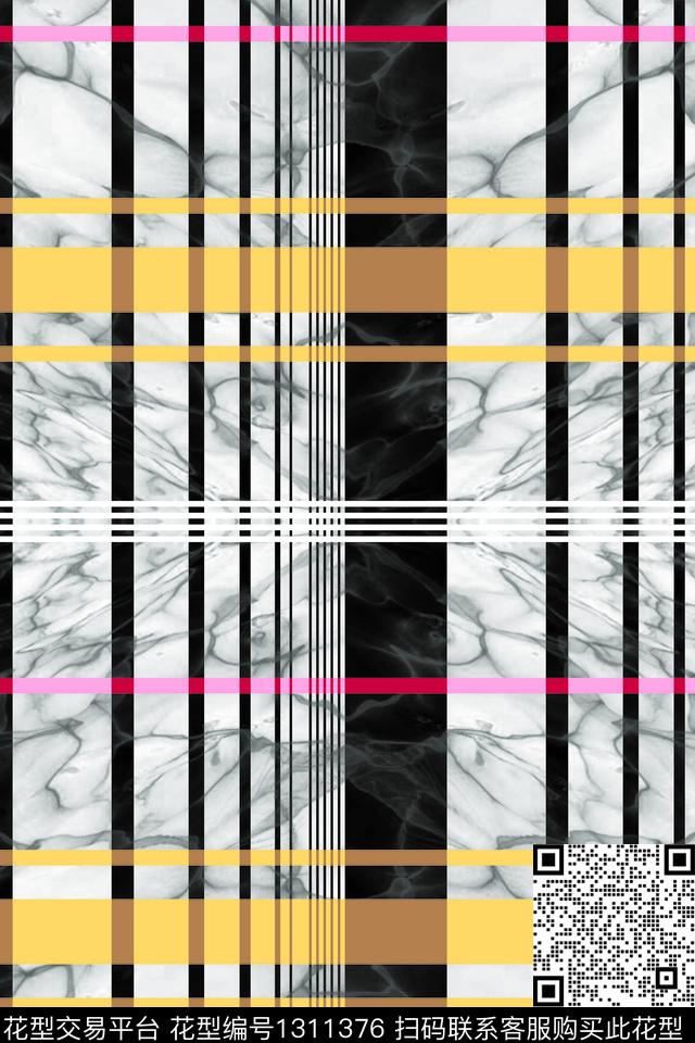 肌理简约条纹数码印花华亿平台下载（图片编号: 1311376） - 瓦栏（Walan）