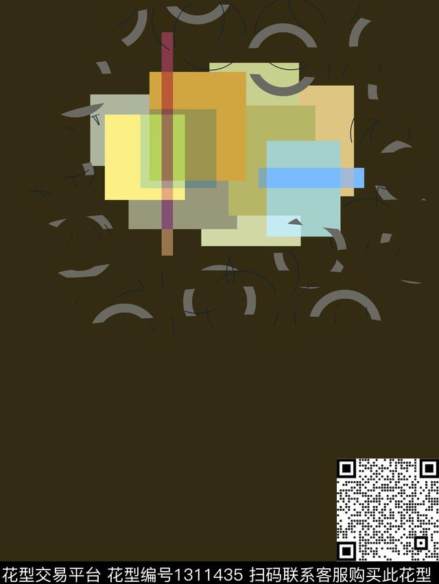 男装定位花插画几何传统印花华亿平台下载（图片编号: 1311435） - 瓦栏（Walan）