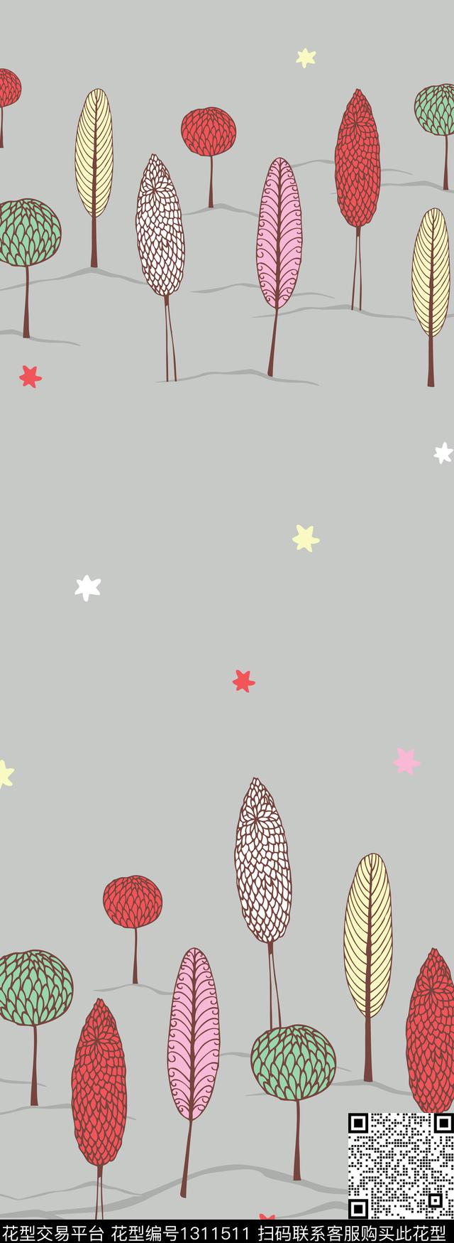 定位花线条抽象传统印花华亿平台下载（图片编号: 1311511） - 瓦栏（Walan）
