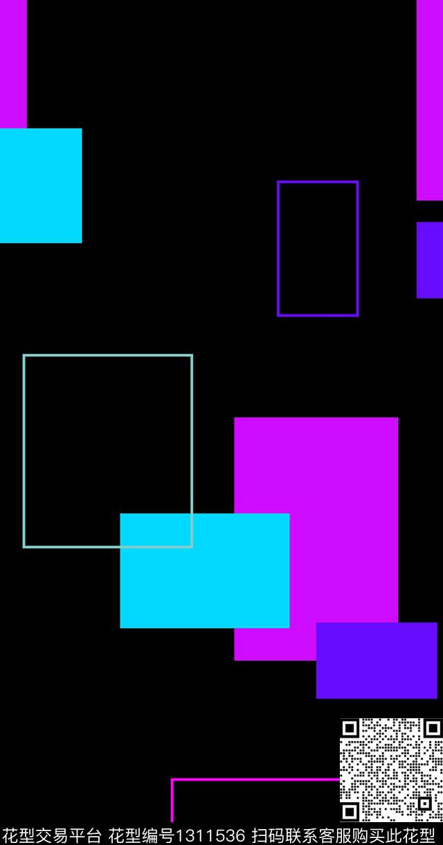 颜色矩形图案传统印花华亿平台下载（图片编号: 1311536） - 瓦栏（Walan）