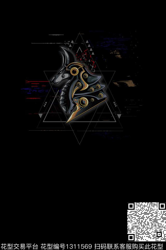 几何男装大牌风数码印花华亿平台下载（图片编号: 1311569） - 瓦栏（Walan）