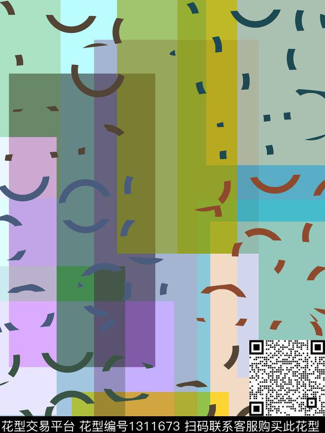 几何格子趋势华亿平台传统印花华亿平台下载（图片编号: 1311673） - 瓦栏（Walan）