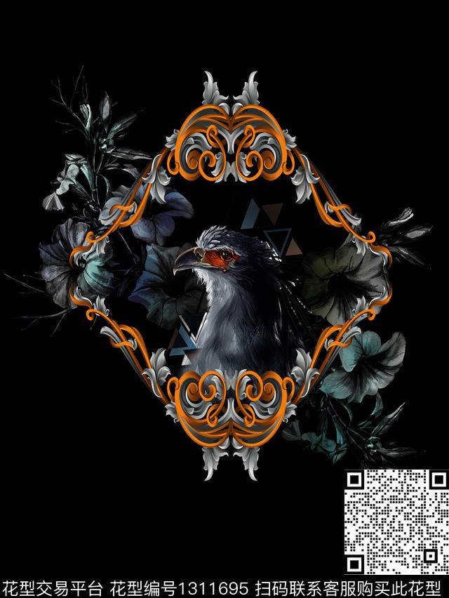 大牌风男T潮牌男装华亿平台数码印花华亿平台下载（图片编号: 1311695） - 瓦栏（Walan）