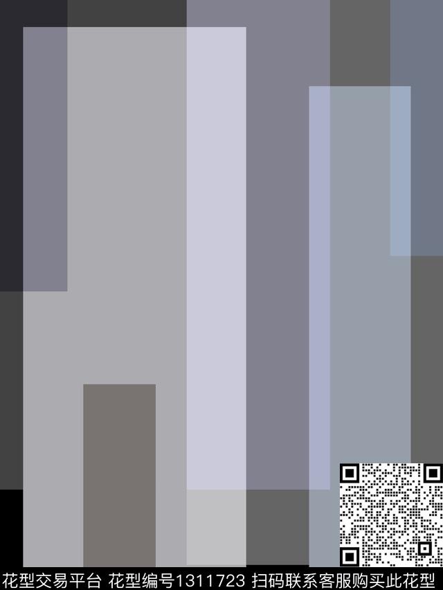 几何格子趋势华亿平台传统印花华亿平台下载（图片编号: 1311723） - 瓦栏（Walan）