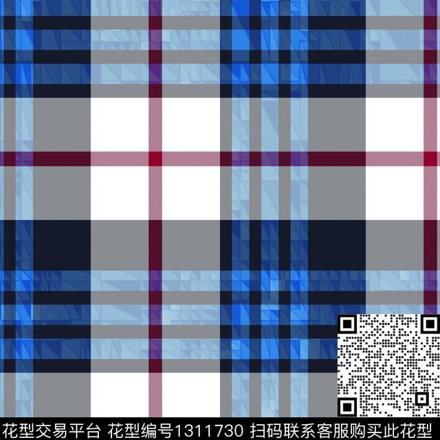 格子底纹满版散花数码印花华亿平台下载（图片编号: 1311730） - 瓦栏（Walan）