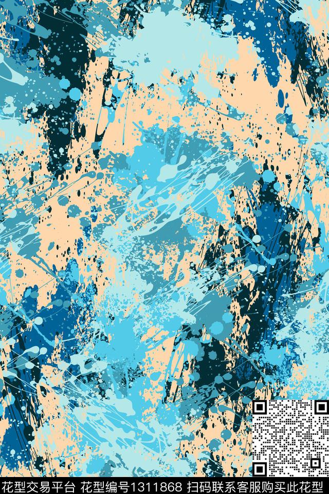 运动服抽象男装家居服传统印花华亿平台下载（图片编号: 1311868） - 瓦栏（Walan）