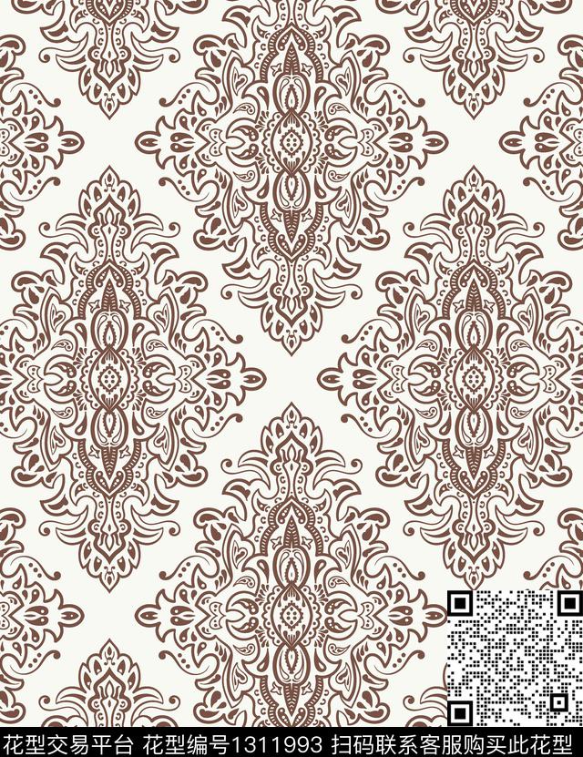 几何大牌风休闲传统印花华亿平台下载（图片编号: 1311993） - 瓦栏（Walan）