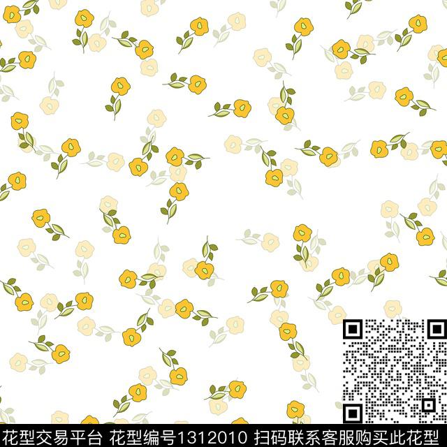 花卉满版散花大牌风传统印花华亿平台下载（图片编号: 1312010） - 瓦栏（Walan）