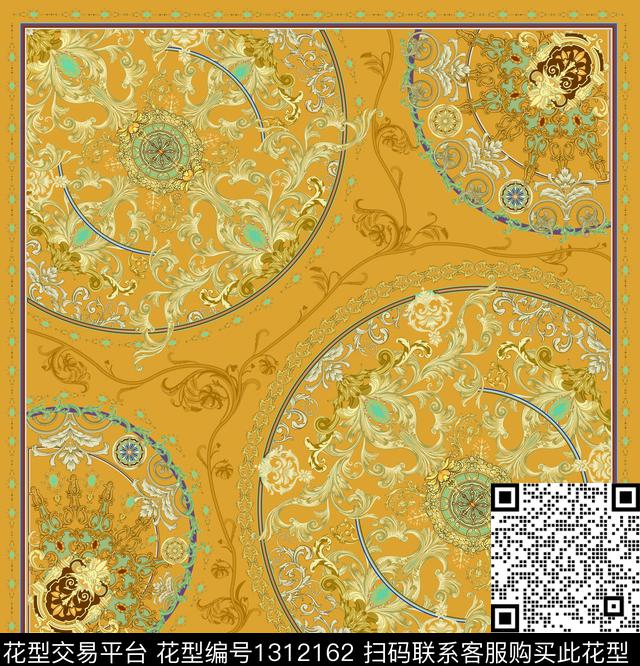 床品复古欧洲数码印花华亿平台下载（图片编号: 1312162） - 瓦栏（Walan）