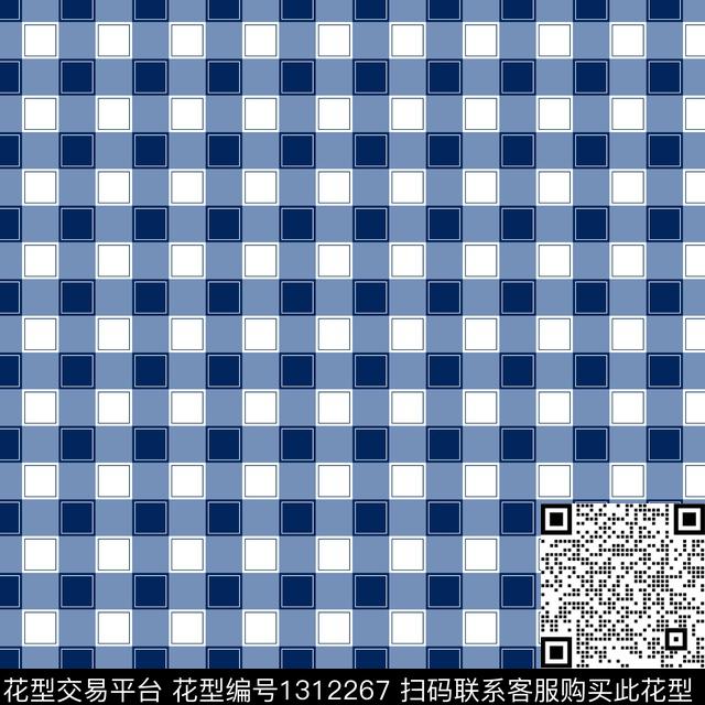 几何格子大牌风传统印花华亿平台下载（图片编号: 1312267） - 瓦栏（Walan）