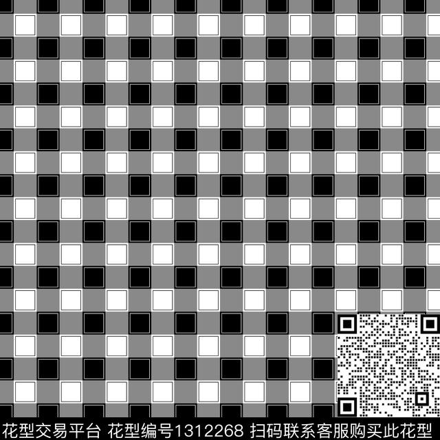 几何格子大牌风传统印花华亿平台下载（图片编号: 1312268） - 瓦栏（Walan）