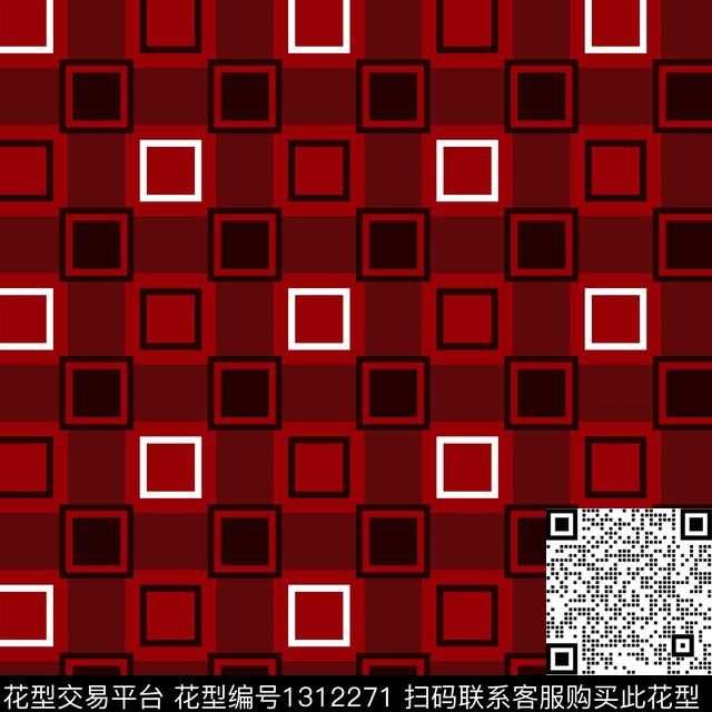 几何格子男装传统印花华亿平台下载（图片编号: 1312271） - 瓦栏（Walan）