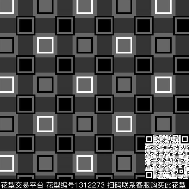 几何格子男装传统印花华亿平台下载（图片编号: 1312273） - 瓦栏（Walan）