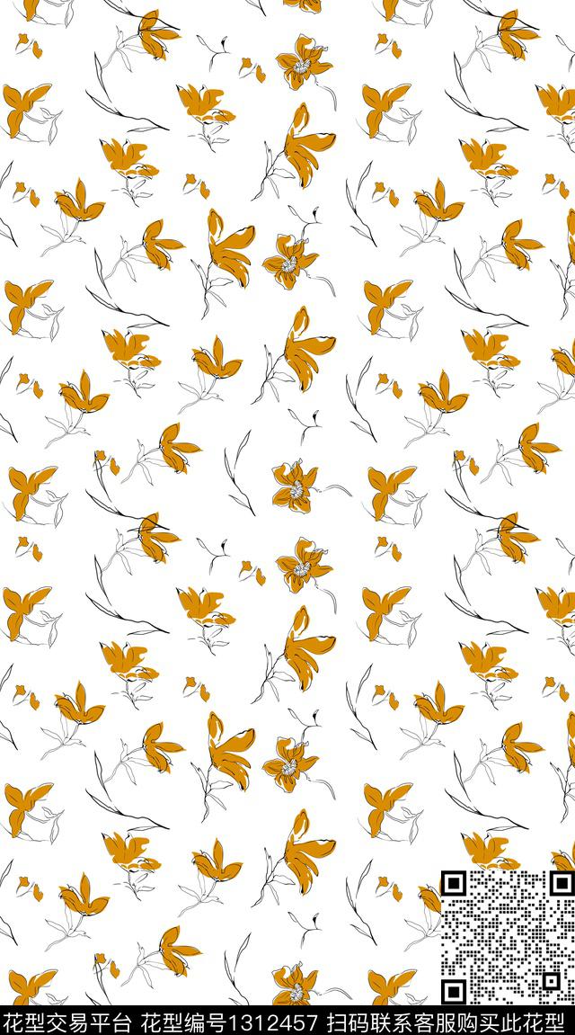 定位花花卉植物传统印花华亿平台下载（图片编号: 1312457） - 瓦栏（Walan）