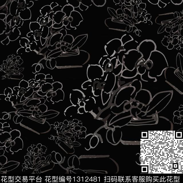 中国风小碎花男装休闲花卉传统印花华亿平台下载（图片编号: 1312481） - 瓦栏（Walan）