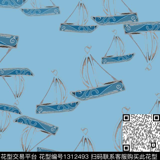 男装抽象趣味传统印花华亿平台下载（图片编号: 1312493） - 瓦栏（Walan）