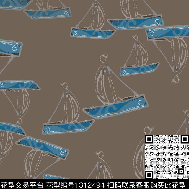 男装抽象趣味传统印花华亿平台下载（图片编号: 1312494） - 瓦栏（Walan）