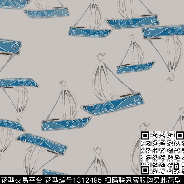 男装抽象趣味传统印花华亿平台下载（图片编号: 1312495） - 瓦栏（Walan）