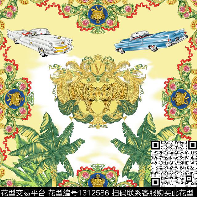 定位花时尚趋势华亿平台数码印花华亿平台下载（图片编号: 1312586） - 瓦栏（Walan）